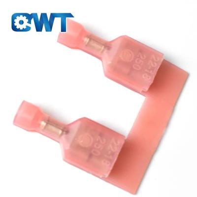 China QWT 4.75mm 2-520181-4 terminal red crimp terminal 187 female connector for sale