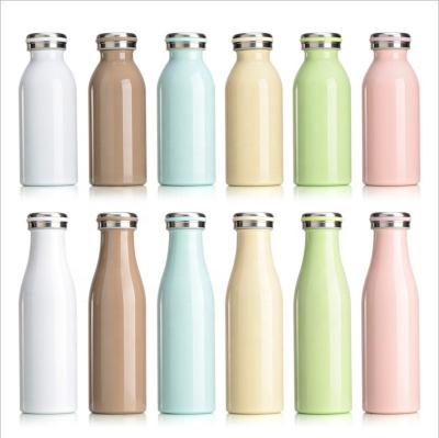 China PORTABLE Vacuum Stainless Steel Water Bottles Wall Insulated Flask Double Walled Sealed Milk Bottle For Kids for sale