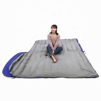 China High Quality Water Proof Camping Sleeping Bag Envelope Goose Down Double Envelope Walking Sleeping Bag for sale