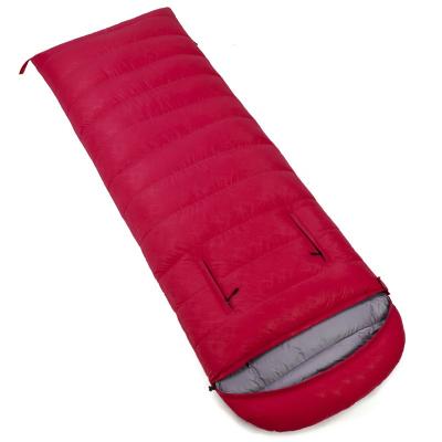 China Portable Ultralight High Quality Outdoor Camping Hiking Ultra Light Travel Envelope Goose Down Fill 600g Sleeping Bag for sale