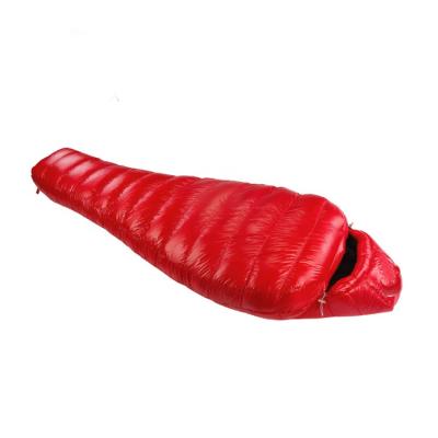 China Portable ultralight nylon bag +carton portable ultralight portable fill Duck DownTravel Mummy Sleeping Bag 4 seasons splicing single sleeping bag for sale