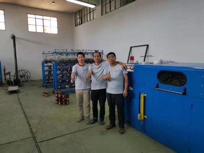 China Elektrische doppelte Torsions-Draht-Schiffbruch-Maschine 15HP steuerte Inverter zu verkaufen