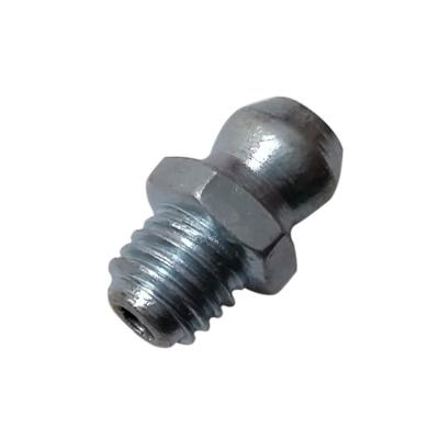 China Hot Selling Galvanized Steel Fitting Straight 6mm All Type Grease Fitting Thread Nipple Set Pressure Greaser Nozzle Auto Parts for sale