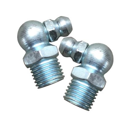 China Grease Lubrication Nipple Fitting YZX-M12x1x90 Degree Zerk Fit Galvanized Grease Nipple for sale