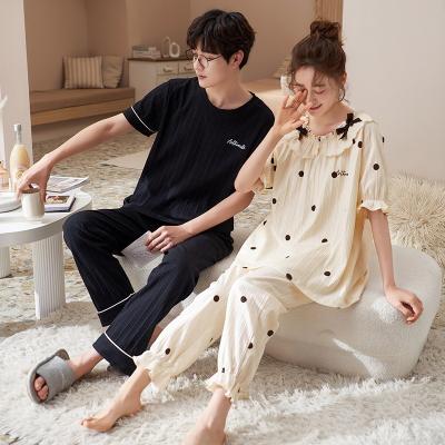 China QUICK DRY Cartoon Printed Sleeve Patterned Short Pants Print Pijamas Summer Sleepwear Pijamas Por Mayor Pajamas for sale