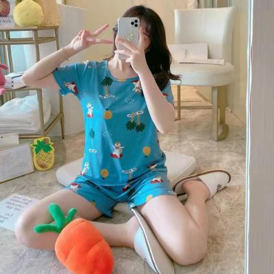 China Wholesale Mayor QUICK DRY Pajama Set Cartoon Pijamas Por Summer Cartoon Pajamas Nightgown Shorts Pajama Set for sale