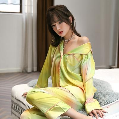 China Wholesale QUICK DRY Pajamas Silk Sleepwear For Women New Arrivals Luxury Satin Silk Pajamas Plus Size Summer Nightgowns for sale