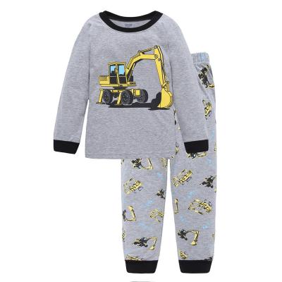 China 2021 Hot Selling QUICK DRY Children's Pajamas Home Cotton Children's Pajamas Cute Long Sleeve Pants Cartoon Pajamas Suit for sale