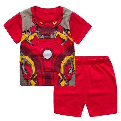 China Wholesale QUICK DRY Children's Wear Home Suit Boys Loungewear Cartoon T-shirt Shorts Cotton Children's Clothing Pajamas for sale