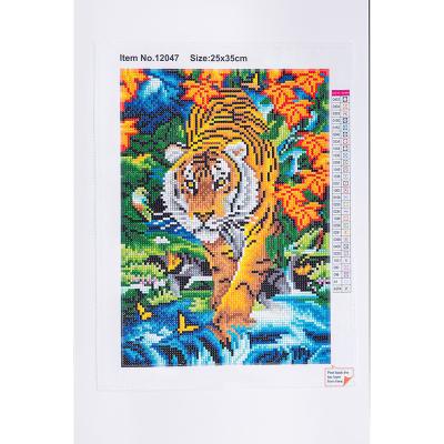 China High Quality Full Drilled Diamond Animals Tiger Handmade Diamond Painting For Gift Painting Art for sale