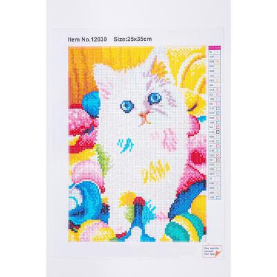 China Full Drilled Diamond Painting Animals Cats 5D DIY Diamond Painting Kits For Family Custom Painting Gifts for sale