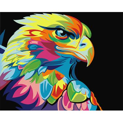 China New arrival eco-friendly oil painting by number animal custom diy digital oil painting by numbers for sale