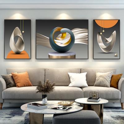 China Gift Painting Canvas Wall Art Crystal Porcelain Painting For Home Modern Hot Stamping Decor for sale