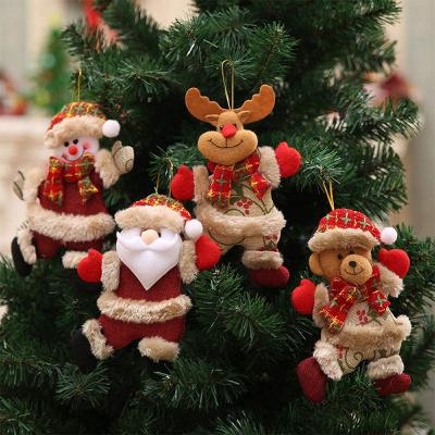 China Eco Friendly Christmas Decorations Ornaments Santa Claus Snowman Xmas Decor Ornaments Party Decor Gifts for sale