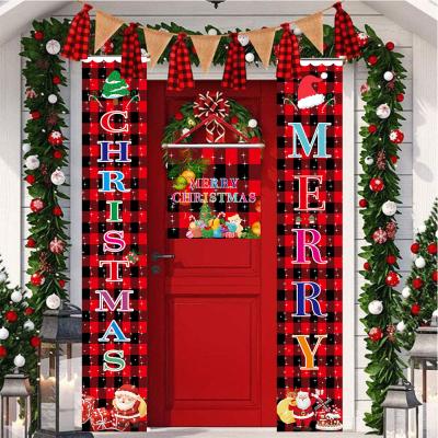 China 2021 New Product Ideas Christmas Decor Eco Friendly Christmas Tree For Front Door Wall Home Indoor Outdoor Decor for sale