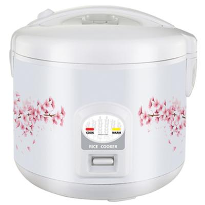 China White And Pink Color With Flower Design 2022 New Model Automatic Luxury 1.0L Rice Cooker for sale