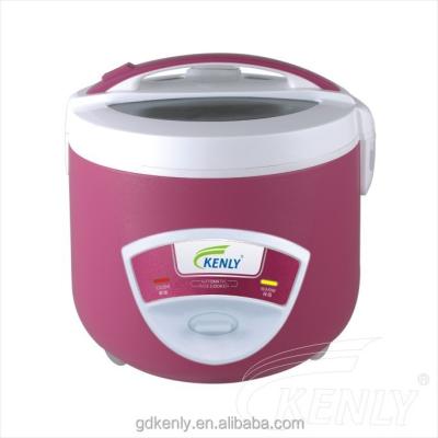 China Rosiness color with flower design 1.8L glass lid visible modern pink clor rice cooker maker for sale