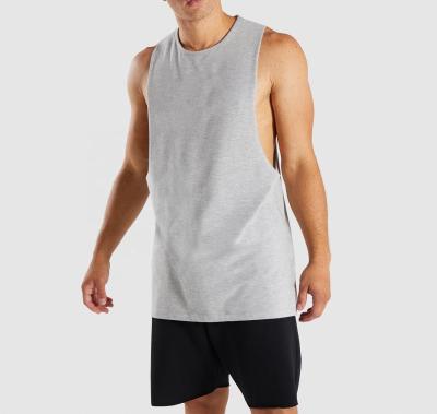 China QUICK DRY Custom Mens Sportswear Sleeveless Singlets Fitted Bodybuilding Tank Top for sale