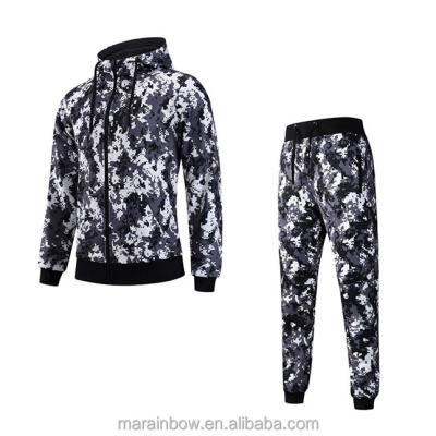 China Antibacterial Hoodie Tracksuit Long Sleeve Zipper Slim Fit Hoodie Joggers Set for sale