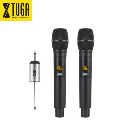 China Protable New Professional Handheld Receiver Design 2 Custom Dynamic Vocal Microphone for sale