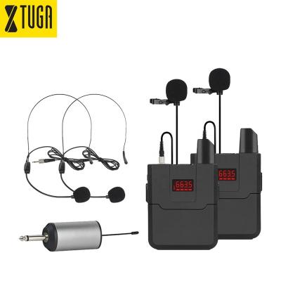 China Good Quality Mini Headset Microphone UHF Portable Wireless Lapel Microphone With Headset for sale