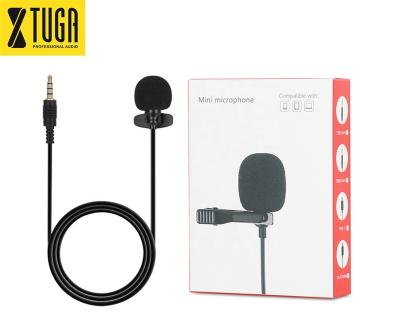 China Wholesale Lavalier Lavalier Microphone Clip Electret Condenser Microphone Lavalier Mic For Phone for sale