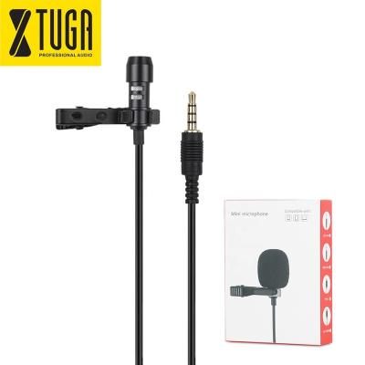 China Mini Lapel Clip Phone Collar Mini MIC Computer Portable 3.5mm Cable Lavalier Microphone for sale