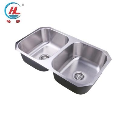 China Without Faucet High Grade 304 Stainless Steel American Kitchen Sink With R Corner Large Space for sale