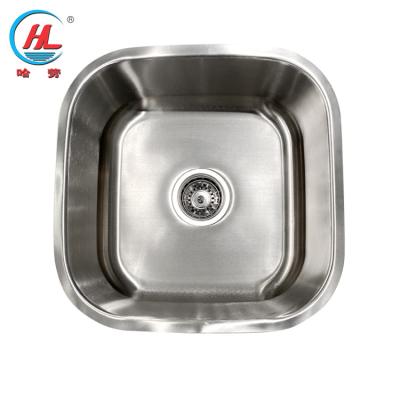 China Without Faucet New Style Flat Used Square Stainless Steel Single Bowl Kitchen Sink for sale