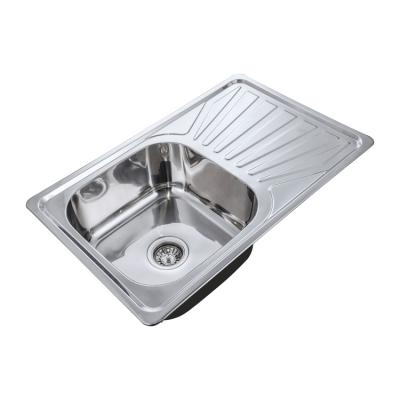 China Brand New Commercial Single Bowl Non Sticky Oil Kitchen Faucet Sink Easy Clean Sink Free for sale