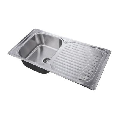 China Without Faucet Good Price Family Kitchen Stainless Steel Drainer Sink Kitchen Sink for sale