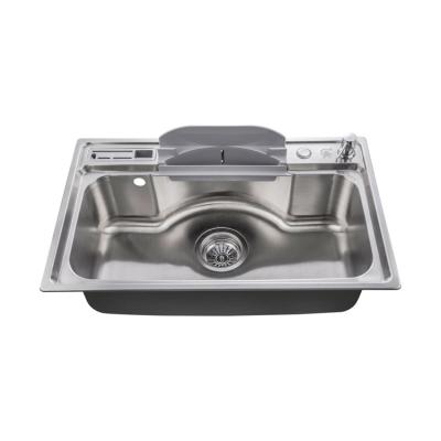 China Without Faucet Hot Sale Stainless Steel Hand Wash Sink With R Corner Large Space for sale