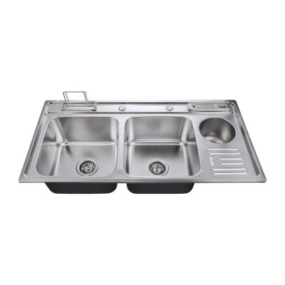 China Without Faucet Price Kitchen Sinks Good Quality 304 Stainless Steel Raw Materials Cheap Kitchen Sink for sale