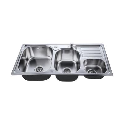 China Without Faucet China Factory One Piece Industrial Stretch Casting Stainless Steel Sink For Kitchen for sale