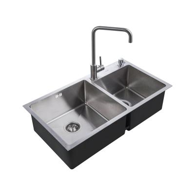 China Without Double Basin Bowl Mounted 304 Stainless Steel Kitchen Sink Faucet Splash Proof for sale