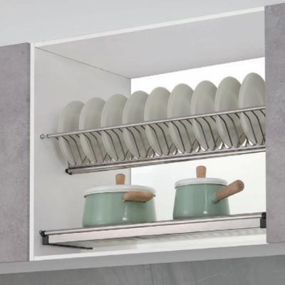 China Environmental Friendly Stainless Steel Kitchen Furniture Dish Storage Rack For Kitchen Hardware for sale