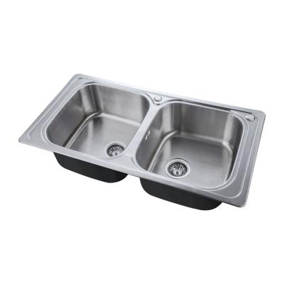 China Without Kitchen Faucet China Restaurant Kitchen Sink Wholesale 304 Stainless Steel Rectangular Kitchen Sink for sale