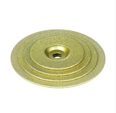 China Hot Sale Aluminum Vacuum Welded Diamond Cup Grinding Wheel Sharpening Discs For Grinding Ceramic Steel Processing Glass Edge for sale