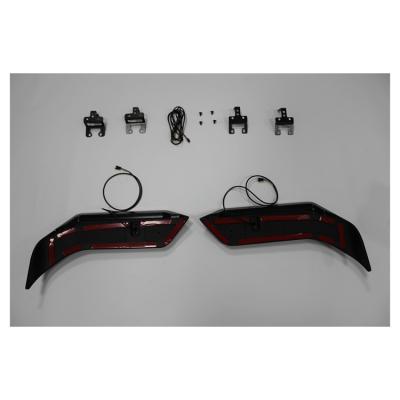 China Rear Rear Wing With Roof Lip Roof LED Lights For Jeep Wrangler JL JK 63*53*11cm for sale