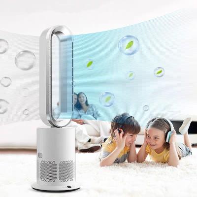 China Multifunctional Cool+Heat+HEPA13+Plasma 4 in 1 Hot Selling Cooler and Heater with HEPA 13 and Plasma Purifier Bladeless Fan Electric Air Purifier for sale