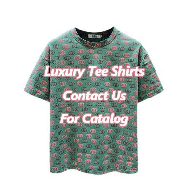 China Breathable Men Luxury Designer Fashion Tee Shirt Printed Embroidery Famous Brand Casual Women Summer Blouse 1:1 Quality Tees Tshirts for sale