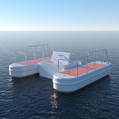 China Kinocean 10.5ft Aluminum Honey Moon Yacht Boat Semi Submersible Recreational Aluminum For Sale for sale