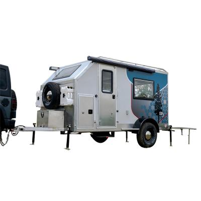 China 12ft small travel trailer motorcycle toy hualer with slide on sale for sale