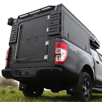 China Aluminum Aluminum Pickup Truck Ute Trays Camping 4wd Camper Canopies for sale