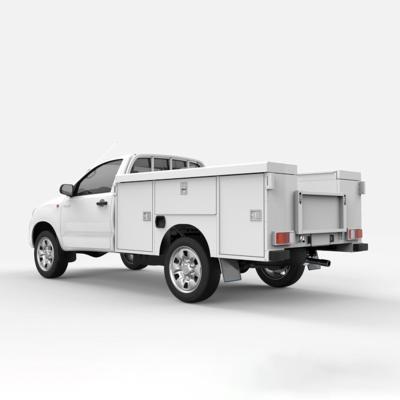 China DOUBLE GAS STRUTTS TO EVERY DOOR KINDLEPLATE Customization 4x4 Pickup Camper UTE Canopy for sale