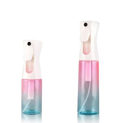 China Lacquer 200ml 300ml Pink Blue Plastic Continuous Spray Bottle for sale