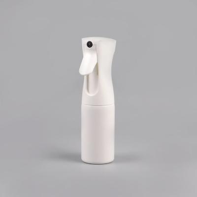 China Cheap Beauty Hair Mist 200ml White Plastic Fine Sprayer Continuous Spray Bottle for sale