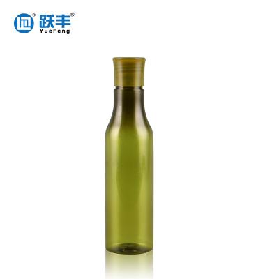 China Non Spill Wholesale 500ml Olive Green Plastic Shampoo Bottle With Screw Cap for sale