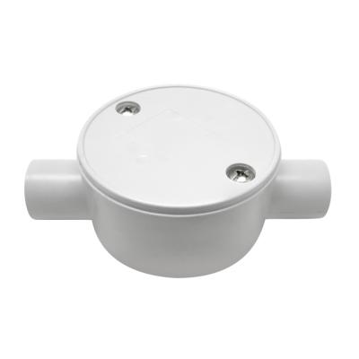 China 20MM SHALLOW 2 WAY PVC JUNCTION BOX WITH SCREW FOR AUSTRALIA MARKET JBS20/2 for sale