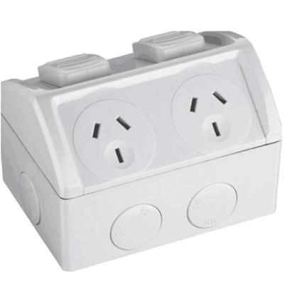 China Industrial WATERPROOF SWITCH SOCKET DOUBLE OUTLET for sale